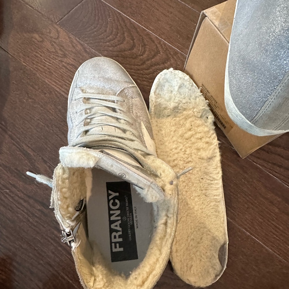 Golden Goose Francy- Great Neutral Hightop! Size 40 - Picture 4 of 11